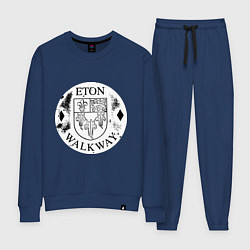 Костюм хлопковый женский Путешествия Итон, цвет: тёмно-синий