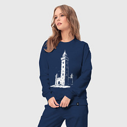 Костюм хлопковый женский Страж веков, цвет: тёмно-синий — фото 2