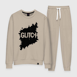 Женский костюм Глитч-эффект хаос в пикселях