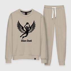 Костюм хлопковый женский Slam dunk, цвет: миндальный