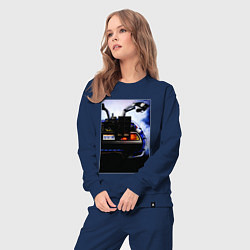 Костюм хлопковый женский Out a time, цвет: тёмно-синий — фото 2