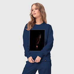 Костюм хлопковый женский John Wick in the dark, цвет: тёмно-синий — фото 2