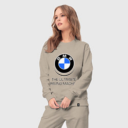 Костюм хлопковый женский BMW Driving Machine, цвет: миндальный — фото 2