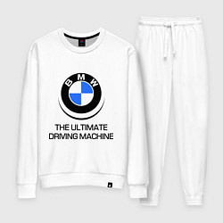 Костюм хлопковый женский BMW Driving Machine, цвет: белый