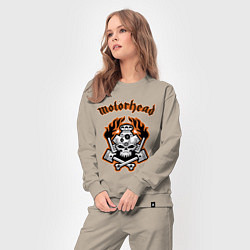 Костюм хлопковый женский Motorhead, цвет: миндальный — фото 2