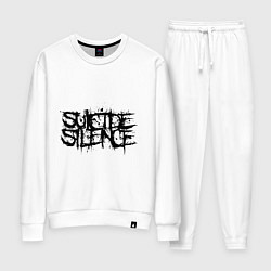 Костюм хлопковый женский Suicide Silence, цвет: белый