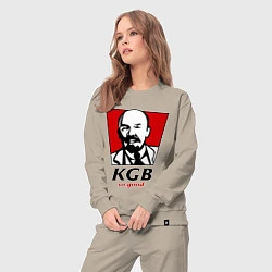 Костюм хлопковый женский KGB: So Good, цвет: миндальный — фото 2