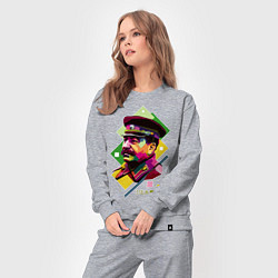 Костюм хлопковый женский Stalin Art, цвет: меланж — фото 2