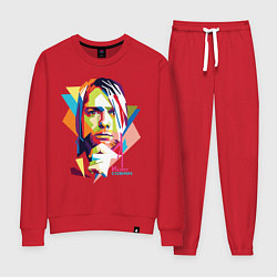 Костюм хлопковый женский Kurt Cobain: Colors, цвет: красный