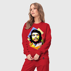 Костюм хлопковый женский Che Guevara Art, цвет: красный — фото 2