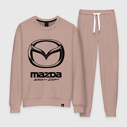 Костюм хлопковый женский Mazda Zoom-Zoom, цвет: пыльно-розовый