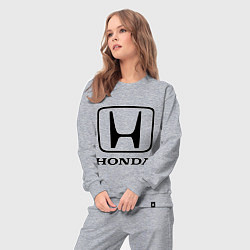 Костюм хлопковый женский Honda logo, цвет: меланж — фото 2
