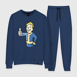 Костюм хлопковый женский Fallout vault boy, цвет: тёмно-синий