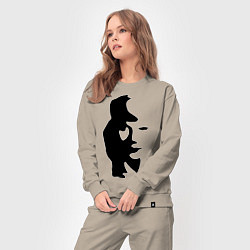 Костюм хлопковый женский Саксофонист или девушка, цвет: миндальный — фото 2