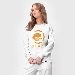 Костюм хлопковый женский QuaD: Quick and Deadly, цвет: белый — фото 2