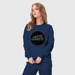 Костюм хлопковый женский Arctic Monkeys: Black, цвет: тёмно-синий — фото 2