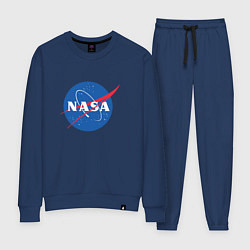 Костюм хлопковый женский NASA: Logo, цвет: тёмно-синий