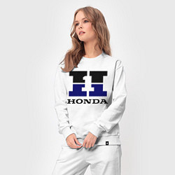 Костюм хлопковый женский Honda, цвет: белый — фото 2