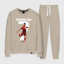 Костюм хлопковый женский Ronaldo 07, цвет: миндальный