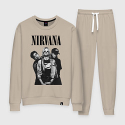 Костюм хлопковый женский Nirvana Group, цвет: миндальный