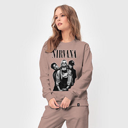 Костюм хлопковый женский Nirvana Group, цвет: пыльно-розовый — фото 2