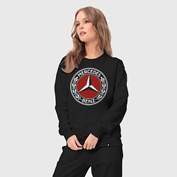 Костюм хлопковый женский Mercedes-Benz, цвет: черный — фото 2