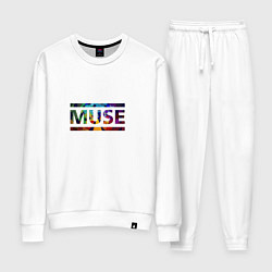 Костюм хлопковый женский Muse Colour, цвет: белый