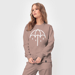 Костюм хлопковый женский BMTH Symbol, цвет: пыльно-розовый — фото 2