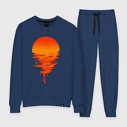 Костюм хлопковый женский Sunset, цвет: тёмно-синий