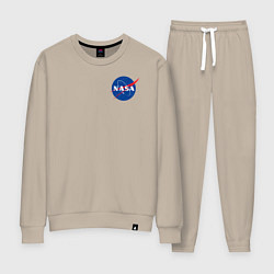 Костюм хлопковый женский NASA, цвет: миндальный