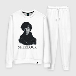 Костюм хлопковый женский Sherlock Art, цвет: белый