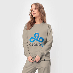 Костюм хлопковый женский Cloud9, цвет: миндальный — фото 2