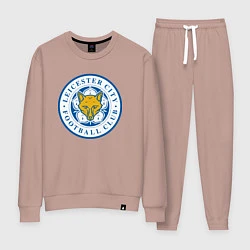 Костюм хлопковый женский Leicester City FC, цвет: пыльно-розовый