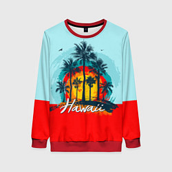 Свитшот женский HAWAII 6, цвет: 3D-красный