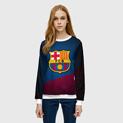 Свитшот женский FCB Barcelona, цвет: 3D-белый — фото 2