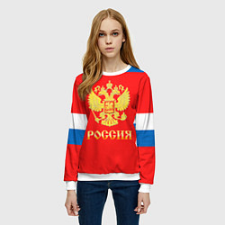 Свитшот женский Сборная РФ: #27 PANARIN, цвет: 3D-белый — фото 2