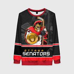 Свитшот женский Ottawa Senators, цвет: 3D-красный