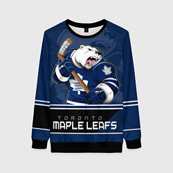 Свитшот женский Toronto Maple Leafs, цвет: 3D-черный