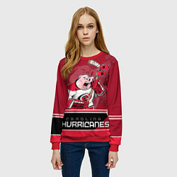 Свитшот женский Carolina Hurricanes, цвет: 3D-красный — фото 2