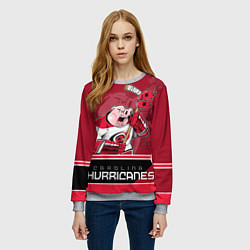 Свитшот женский Carolina Hurricanes, цвет: 3D-меланж — фото 2