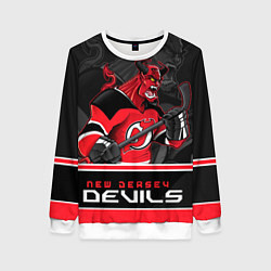 Свитшот женский New Jersey Devils, цвет: 3D-белый