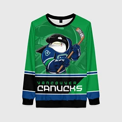 Свитшот женский Vancouver Canucks, цвет: 3D-черный