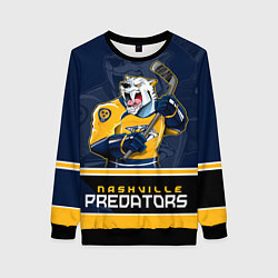 Свитшот женский Nashville Predators, цвет: 3D-черный