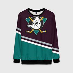 Свитшот женский Anaheim Ducks, цвет: 3D-черный