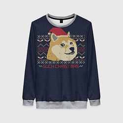 Женский свитшот Doge Such Christmas