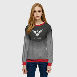 Свитшот женский Wings Uniform, цвет: 3D-красный — фото 2