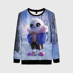 Свитшот женский Winter forest & Sans, цвет: 3D-черный