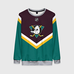 Свитшот женский NHL: Anaheim Ducks, цвет: 3D-меланж