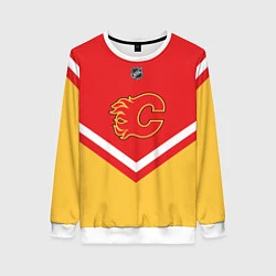Свитшот женский NHL: Calgary Flames, цвет: 3D-белый