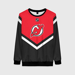 Свитшот женский NHL: New Jersey Devils, цвет: 3D-черный